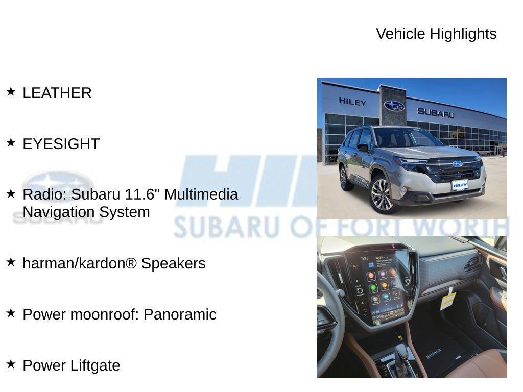 new 2025 Subaru Forester Hybrid car, priced at $40,787
