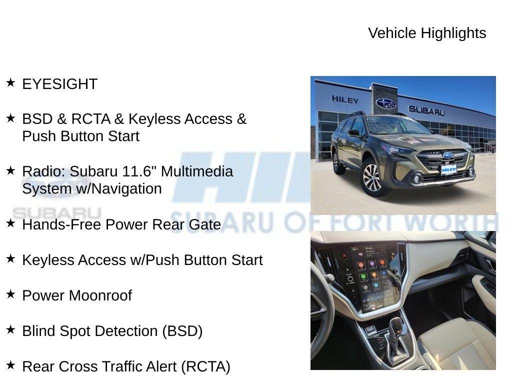 new 2025 Subaru Outback car, priced at $35,086