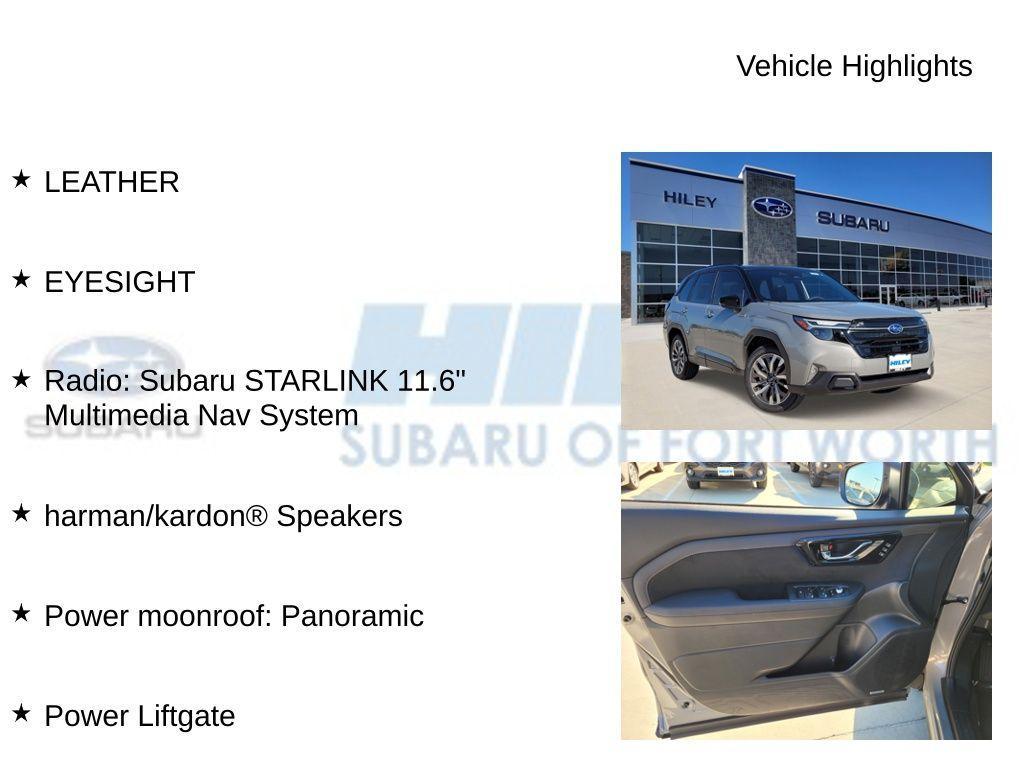 new 2025 Subaru Forester Hybrid car, priced at $43,523