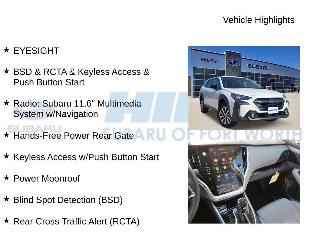 new 2025 Subaru Outback car, priced at $33,887