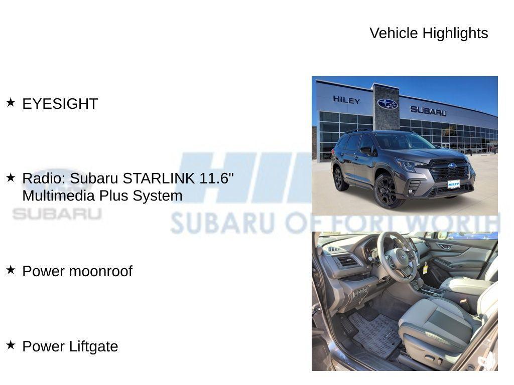 new 2025 Subaru Ascent car, priced at $43,356