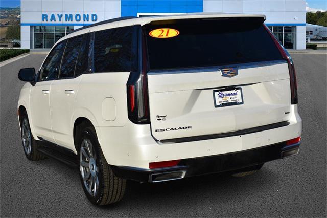 used 2021 Cadillac Escalade car, priced at $67,413