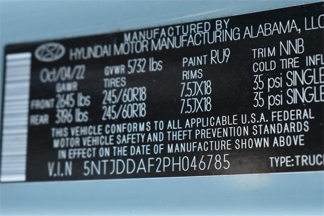 used 2023 Hyundai SANTA CRUZ car, priced at $27,484