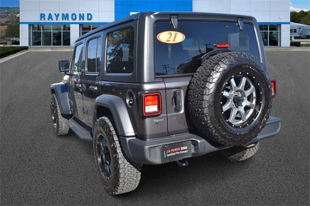 used 2021 Jeep Wrangler Unlimited car, priced at $25,847