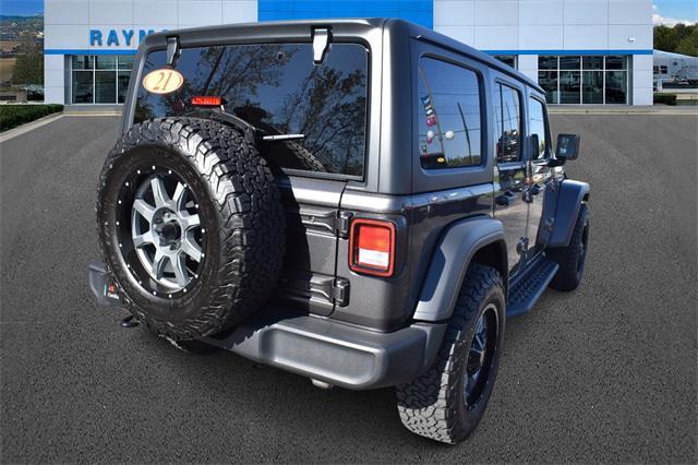 used 2021 Jeep Wrangler Unlimited car, priced at $25,847