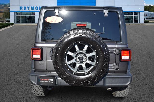 used 2021 Jeep Wrangler Unlimited car, priced at $25,847