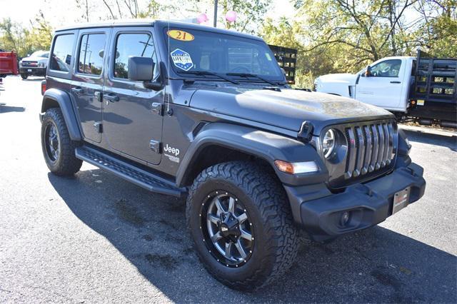 used 2021 Jeep Wrangler Unlimited car, priced at $25,847