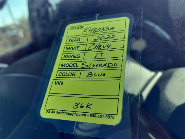 used 2022 Chevrolet Silverado 1500 car, priced at $35,296