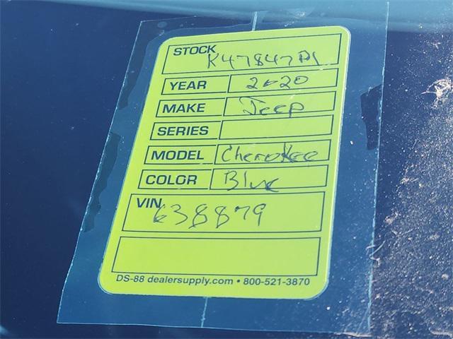 used 2020 Jeep Cherokee car, priced at $16,847