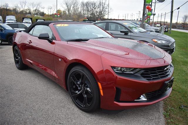 used 2021 Chevrolet Camaro car, priced at $31,887