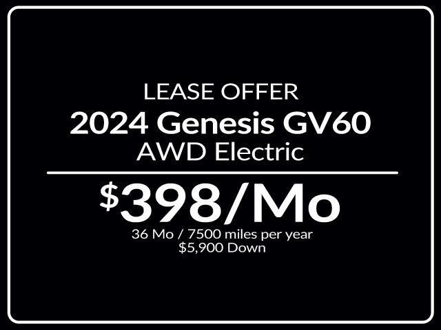 new 2024 Genesis GV60 car, priced at $52,862