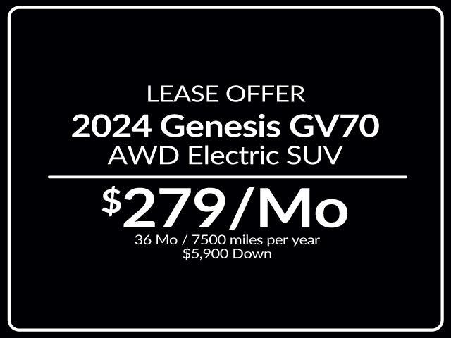 new 2024 Genesis Electrified GV70 car, priced at $58,397