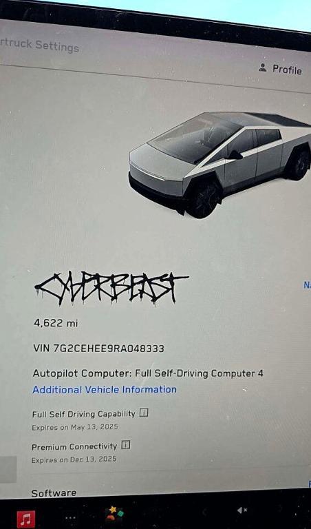 used 2024 Tesla Cybertruck car, priced at $93,400
