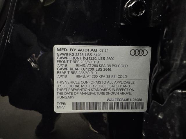 used 2024 Audi Q3 car, priced at $37,388