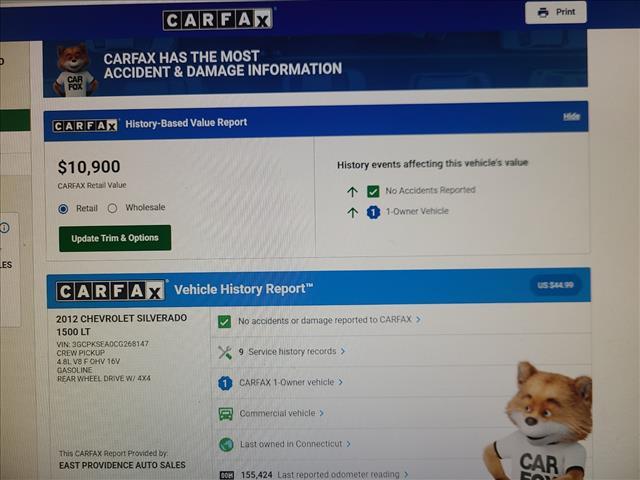 used 2012 Chevrolet Silverado 1500 car, priced at $10,995