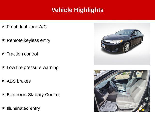 used 2014 Toyota Camry Hybrid car, priced at $14,300