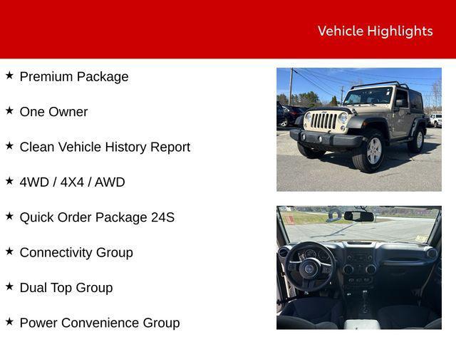 used 2016 Jeep Wrangler car, priced at $17,985