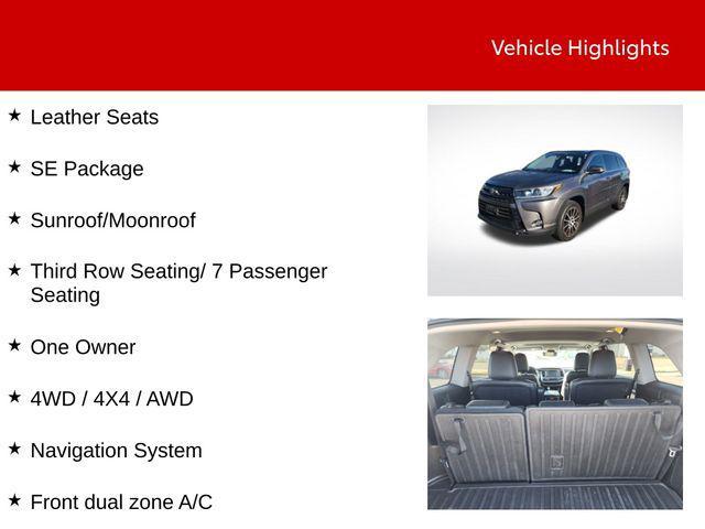 used 2018 Toyota Highlander car, priced at $22,100