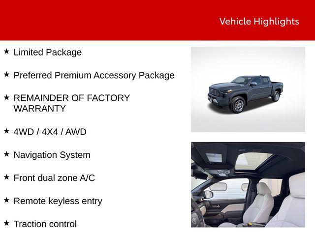 used 2024 Toyota Tacoma car, priced at $52,500