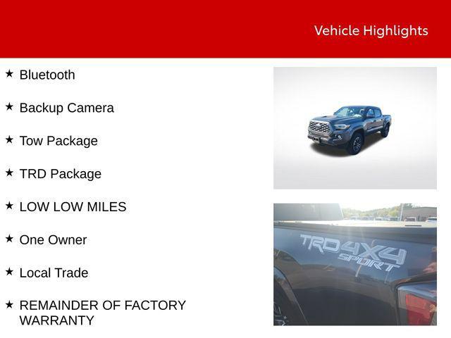 used 2021 Toyota Tacoma car, priced at $38,900
