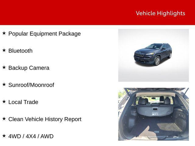 used 2015 Jeep Cherokee car, priced at $14,000