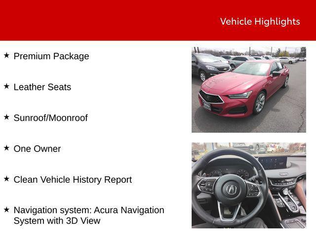 used 2021 Acura TLX car, priced at $24,985