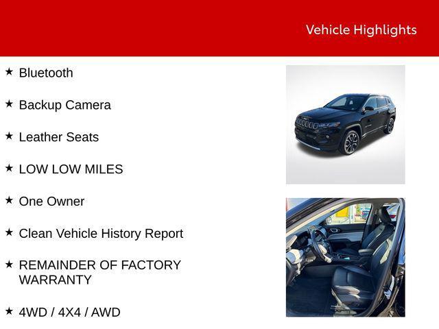 used 2022 Jeep Compass car, priced at $25,000