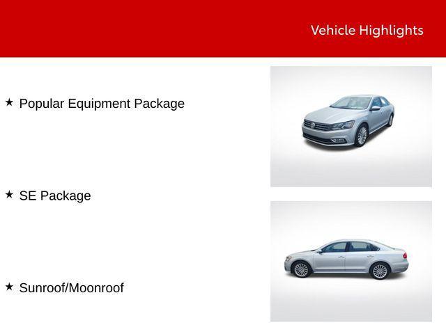 used 2016 Volkswagen Passat car, priced at $10,500