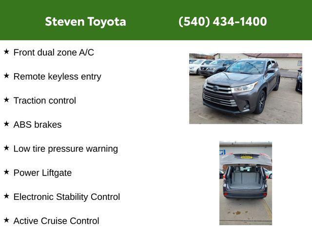 used 2019 Toyota Highlander car, priced at $28,325