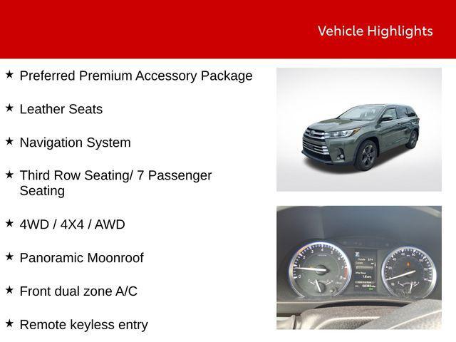 used 2017 Toyota Highlander car, priced at $28,475