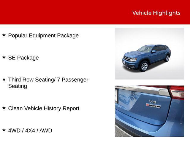 used 2019 Volkswagen Atlas car, priced at $19,350