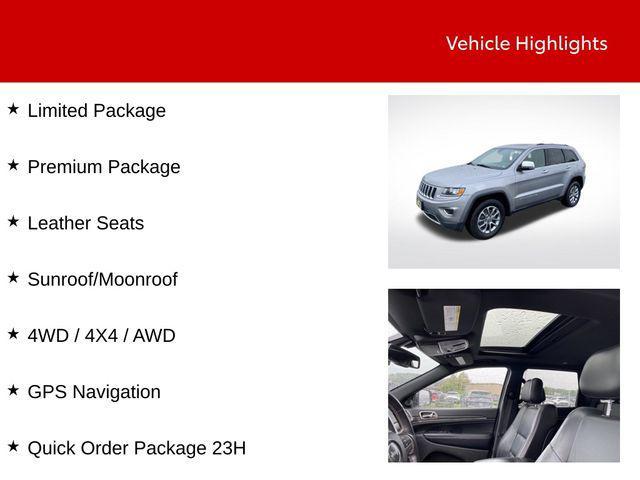 used 2016 Jeep Grand Cherokee car, priced at $15,700
