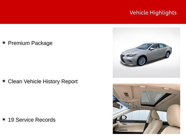 used 2016 Lexus ES 350 car, priced at $18,000