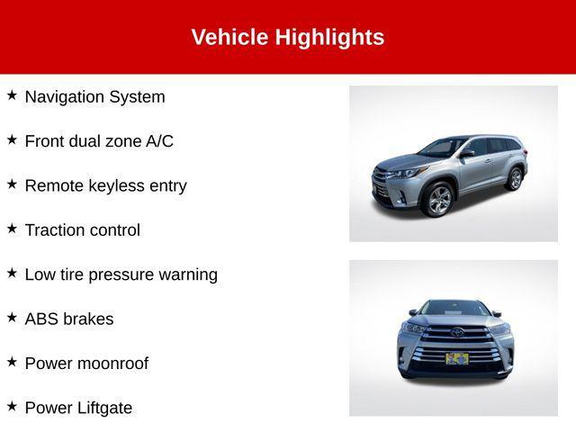 used 2018 Toyota Highlander car, priced at $21,000