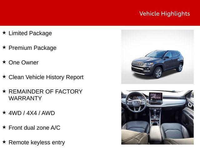 used 2022 Jeep Compass car, priced at $23,700