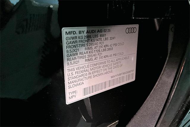 new 2025 Audi Q7 car, priced at $84,105