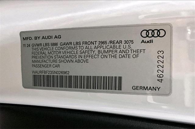 new 2025 Audi S7 car, priced at $97,855