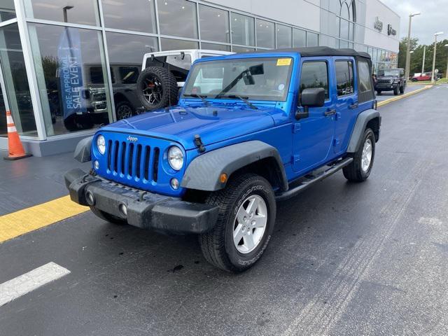used 2016 Jeep Wrangler Unlimited car, priced at $18,386