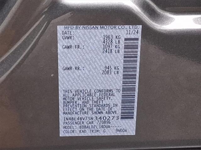 new 2025 Nissan Altima car, priced at $26,395