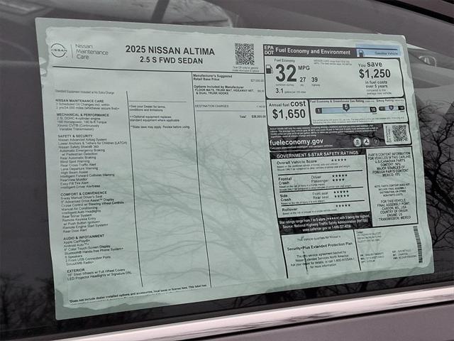 new 2025 Nissan Altima car, priced at $26,395