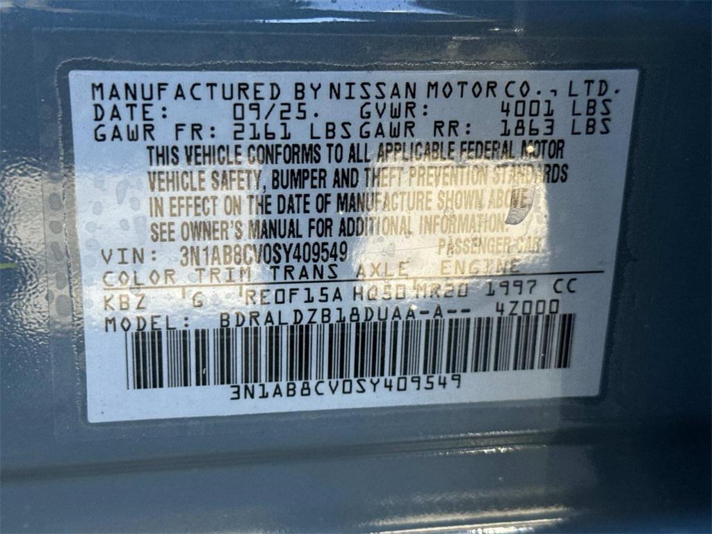 new 2025 Nissan Sentra car, priced at $20,773