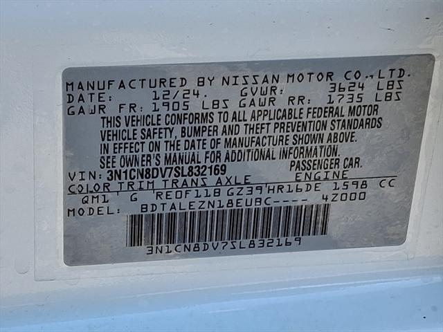 new 2025 Nissan Versa car, priced at $21,438