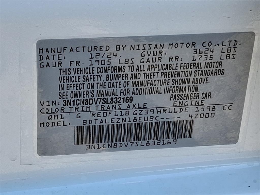 new 2025 Nissan Versa car, priced at $20,113
