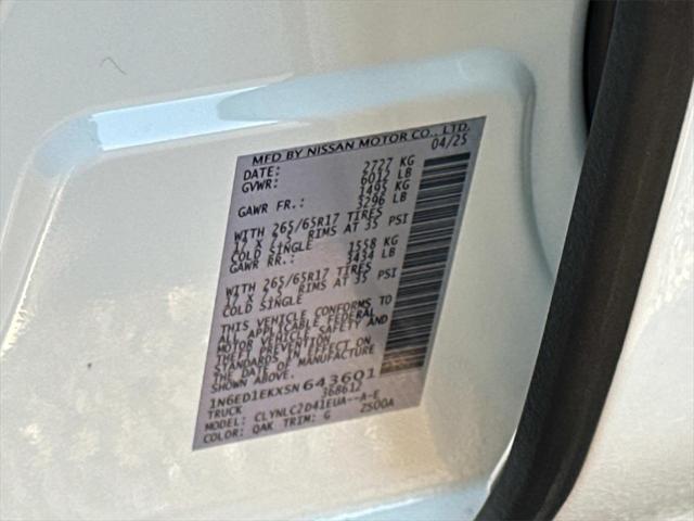 new 2025 Nissan Frontier car, priced at $39,338