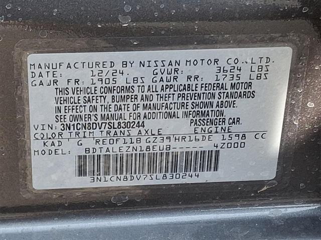new 2025 Nissan Versa car, priced at $20,314