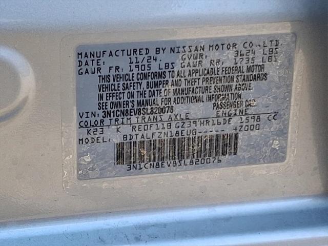 new 2025 Nissan Versa car, priced at $21,882