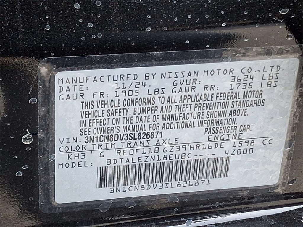 new 2025 Nissan Versa car, priced at $20,113