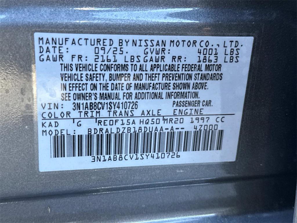 new 2025 Nissan Sentra car, priced at $20,367