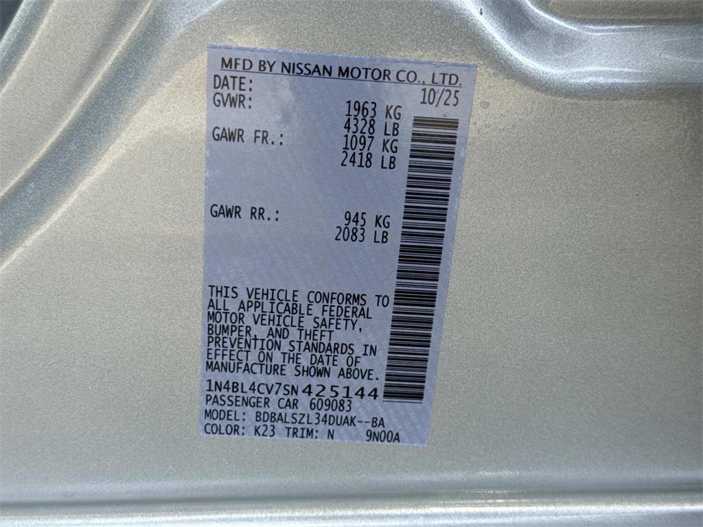 new 2025 Nissan Altima car, priced at $29,420