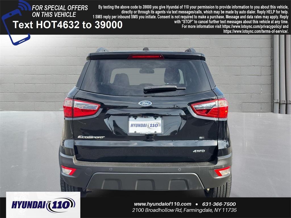 used 2019 Ford EcoSport car, priced at $9,995